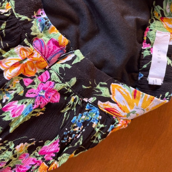 ☎️ Lush floral print flowy slit skirt midi knee length flowers floral festival - Picture 5 of 7